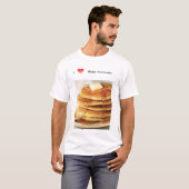ik hou van bierpannenkoeken t-shirt (Voorkant volledig)