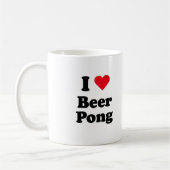 Ik hou van bierpong koffiemok (Links)