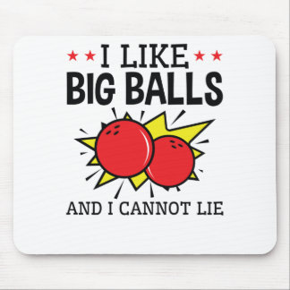 Ik hou van Big Balls en ik kan niet van Bowling Fu Muismat