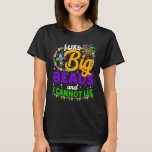 Ik hou van Big Beads en ik kan geen Festival Mardi T-shirt