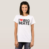 Ik hou van Big Beats Worn T-shirt (Voorkant volledig)