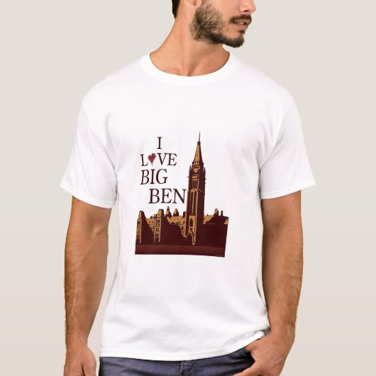 Ik hou van Big Ben T-shirt (Voorkant)