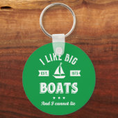 Ik hou van Big Boat... ik kan me niet schamel voel Sleutelhanger (Voorkant)