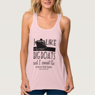 Ik hou van Big Boats en ik kan geen grappige cruis Tanktop