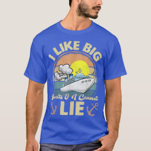 Ik hou van Big Boats en ik kan niet van Retro Crui T-shirt