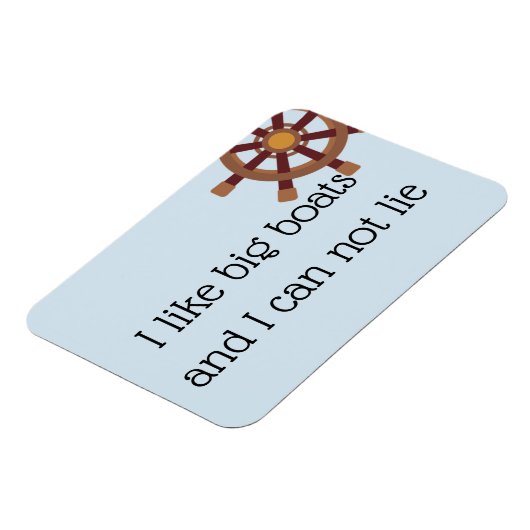 Ik hou van Big Boats Stateroom Funny Cruise Deur Magneet (Linkerzijde)