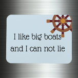 Ik hou van Big Boats Stateroom Funny Cruise Deur Magneet<br><div class="desc">Dit ontwerp is gemaakt met behulp van digitale kunst. Het kan in het gebied worden aangepast door de klik aan te passen en de naam, initialen of woorden aan te passen. U kunt de tekstkleur en de stijl ook veranderen of de tekst voor een slechts ontwerp van het afbeelding schrappen....</div>