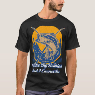 Ik hou van Big Bobbies Fly Fishing Humor Angling T-shirt