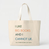 Ik hou van Big Books Canvas tas (Voorkant)