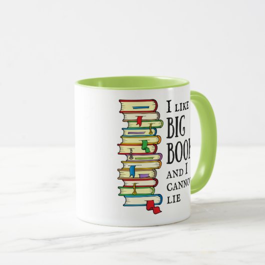 Ik hou van Big Books Coffee Mok (Voorkant rechts)