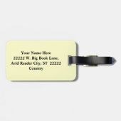 Ik hou van Big Books en ik kan geen grappige bibli Bagagelabel (Achterkant horizontaal)