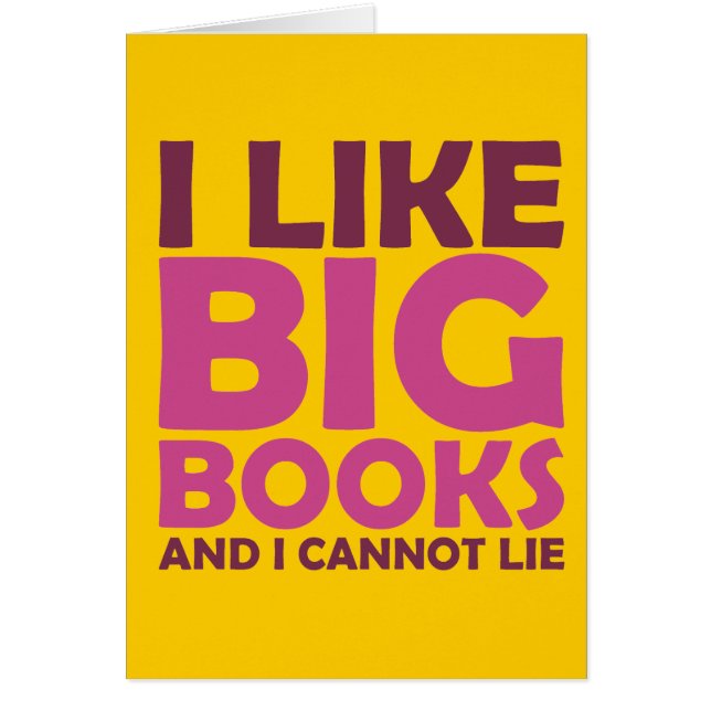 Ik hou van Big Books en ik kan niet liegen (Voorkant)
