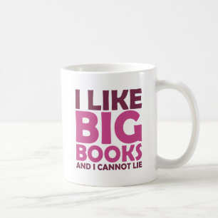 Ik hou van Big Books en ik kan niet liegen Koffiemok
