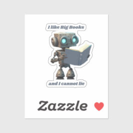 Ik hou van Big Books en ik kan niet liegen Sticker