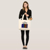 Ik hou van Big Books, ik kan geen canvas tas houde (Voorkant (model))