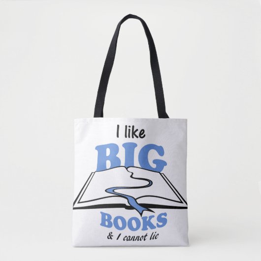 Ik hou van Big Books Tote Bag (Voorkant)