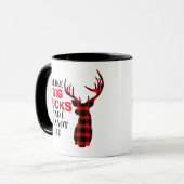 Ik hou van BIG BUCKS Funny Hunting Mok (Voorkant links)