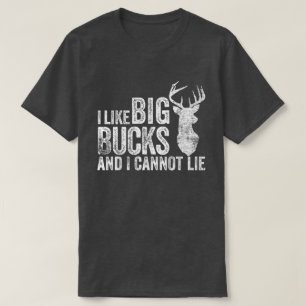 Ik hou van Big Bucks Hunting T-shirt