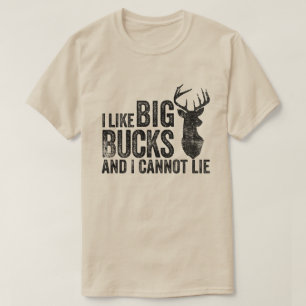 Ik hou van Big Bucks Hunting T-shirt