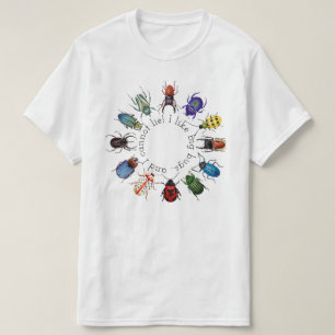 Ik hou van Big Bugs-Beetle Circle T-Shirt