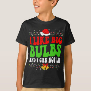 Ik hou van Big Bulbs en ik kan geen grappige kerst T-shirt