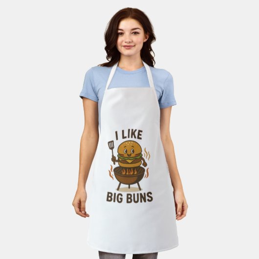 Ik hou van Big Buns Chef Schort (Gedragen)