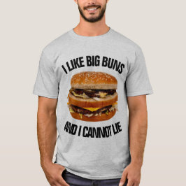 Ik hou van Big Buns en ik kan niet van Funny Burge T-shirt