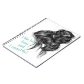 Ik hou van Big Buns notebook Notitieboek (Linkerzijde)