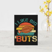 Ik hou van Big Buts Halibut voor Heilbut Vist Fish Kaart (Gele Bloem)