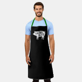 Ik hou van Big Butts BBQ Apron Schort (Gedragen)