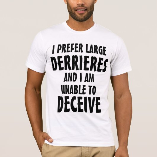 Ik hou van Big Butts Classy Versie T-shirt (Voorkant)