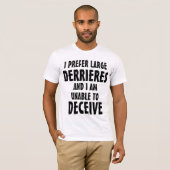 Ik hou van Big Butts Classy Versie T-shirt (Voorkant volledig)