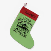 Ik hou van Big Butts en Taco Trucks Kleine Kerstsok (Voorkant (Hangend))
