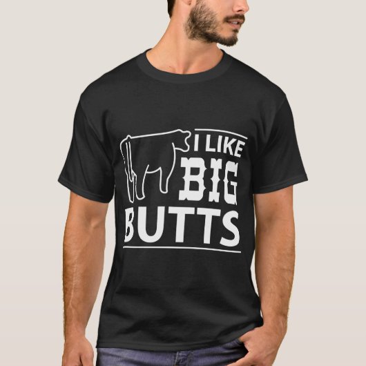 Ik hou van Big Butts - Koeienkoeien T-shirt (Voorkant)