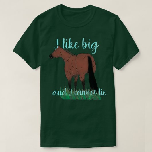 Ik hou van Big Butts Quarter Horse T-shirt (Design voorkant)