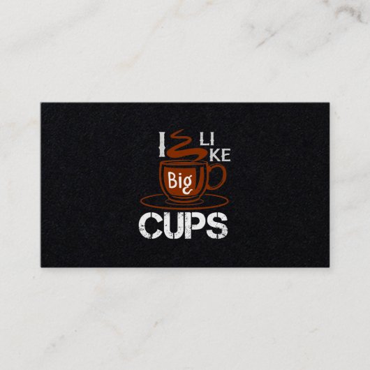 Ik hou van Big Cup Visitekaartje (Voorkant)