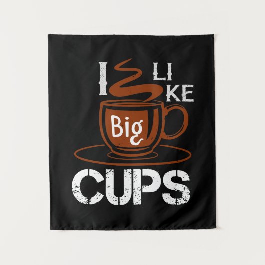 Ik hou van Big Cup Wandkleed (Voorkant)