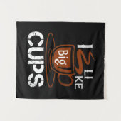 Ik hou van Big Cup Wandkleed (Voorkant (horizontaal))