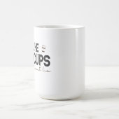 Ik hou van Big Cups en ik kan geen Funny Caffeine Magische Mok (Midden)