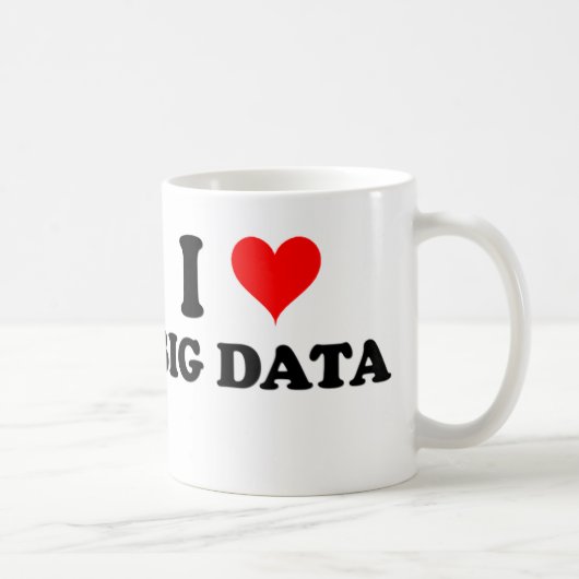 Ik hou van Big Data Koffiemok (Rechts)