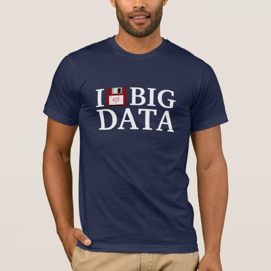 Ik hou van Big Data T-shirt (Voorkant)