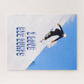 Ik hou van Big Dpomp Snow Ski Downhill Legpuzzel (Horizontaal)