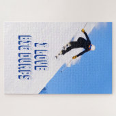 Ik hou van Big Dpomp Snow Ski Downhill Legpuzzel (Horizontaal)
