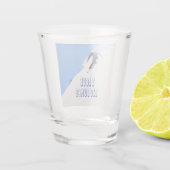 Ik hou van Big Dpomp Snow Ski Downhill Shot Glas (Achterkant)