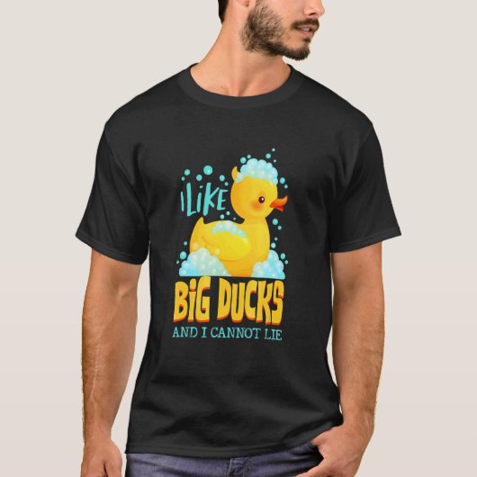 Ik hou van Big Duck en ik kan geen float Rubber Du T-shirt (Voorkant)