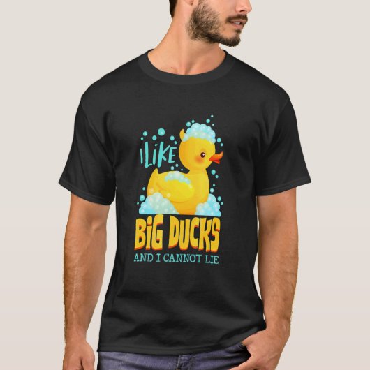Ik hou van Big Duck en ik kan geen float Rubber Du T-shirt (Voorkant)