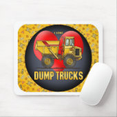 Ik hou van Big Dump Trucks Muismat (Met muis)