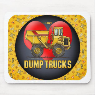 Ik hou van Big Dump Trucks Muismat