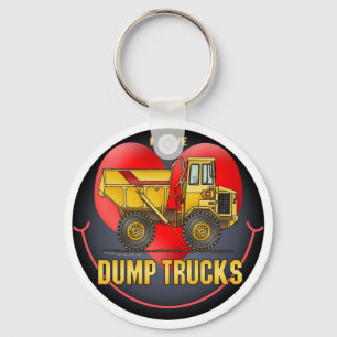 Ik hou van Big Dump Trucks Sleutelhanger