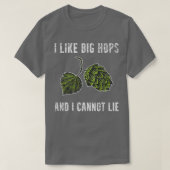 Ik hou van Big Hops Funny Craft Beer Making Homebr T-shirt (Design voorkant)
